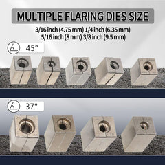 DPTOOL brake flaring tool kit 45-degree die head delivering clean flares