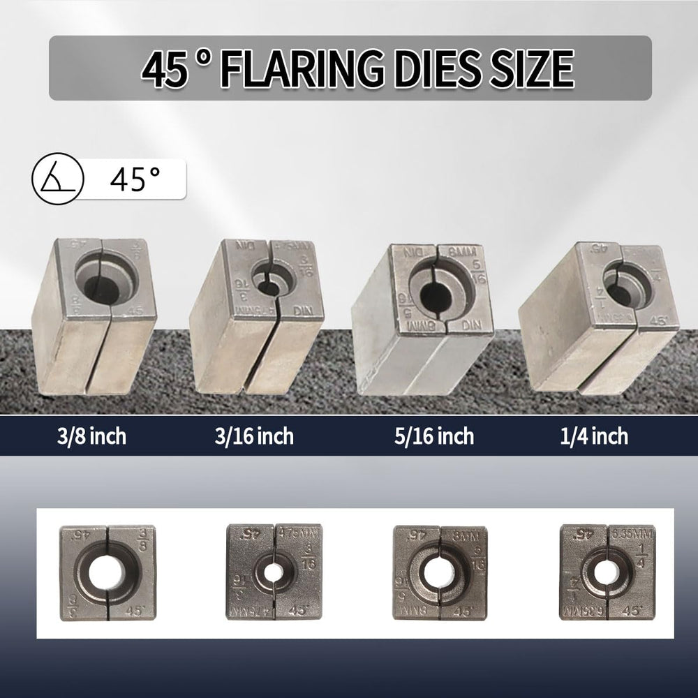 DPTOOL rotating die head enables single, double, and bubble flares