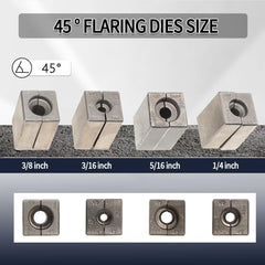 DPTOOL rotating die head enables single, double, and bubble flares