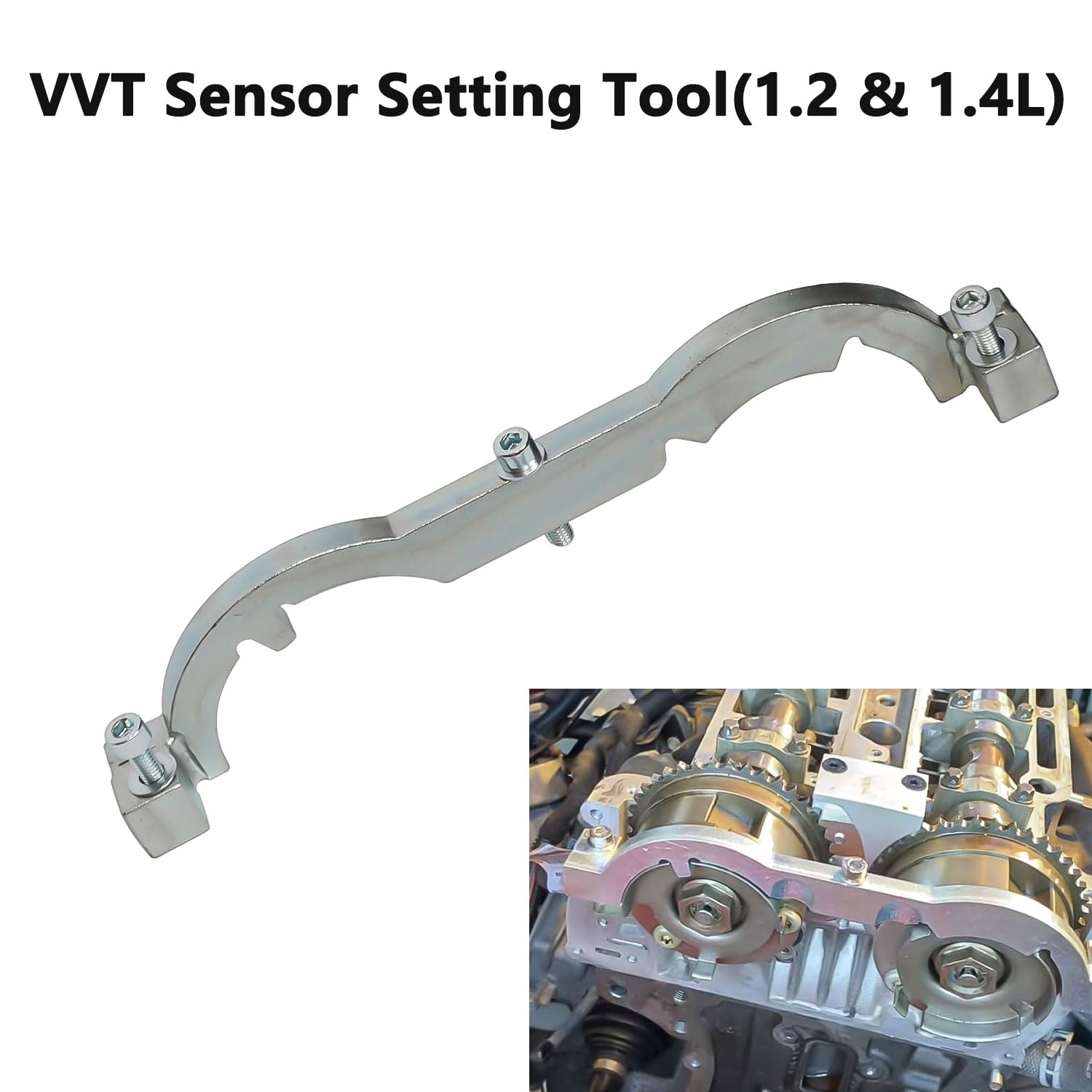 DPTOOL camshaft sprocket alignment pins used for timing reference