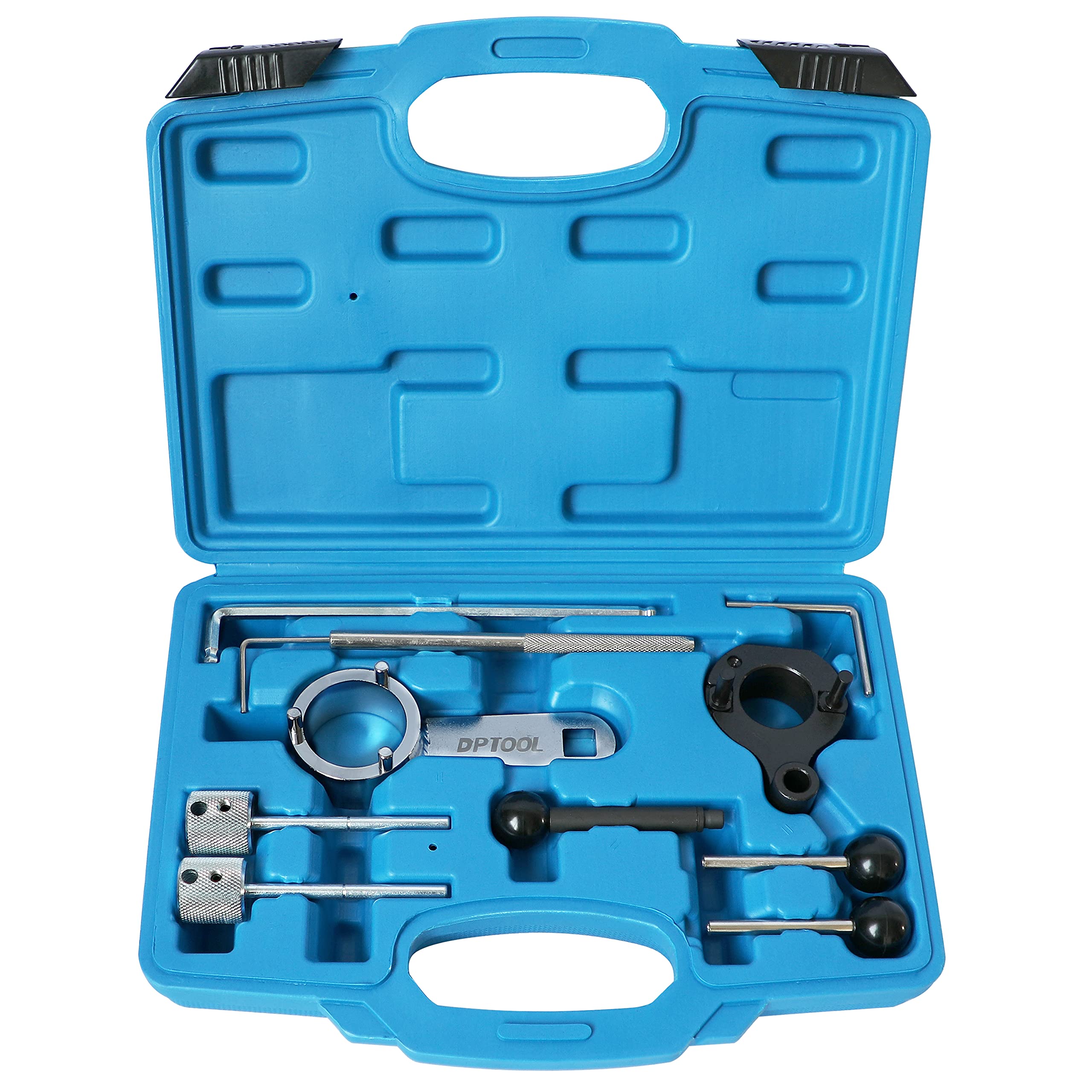 DPTOOL camshaft timing tools kit on display for precise alignment