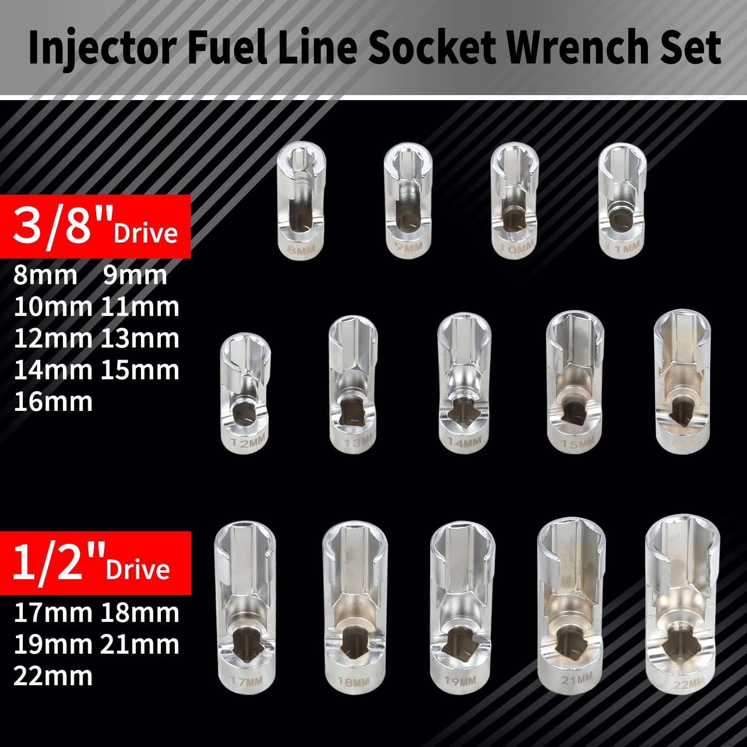 DPTOOL flare nut socket 18mm guides precise grip on demanding lines.