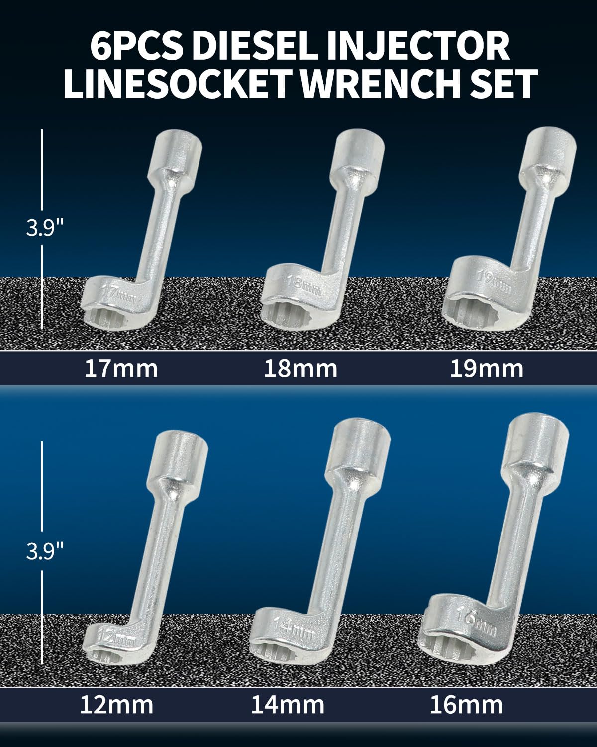 DPTOOL diesel injector line socket 14mm for secure fittings