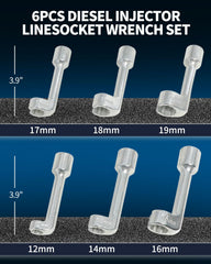 DPTOOL diesel injector line socket 14mm for secure fittings