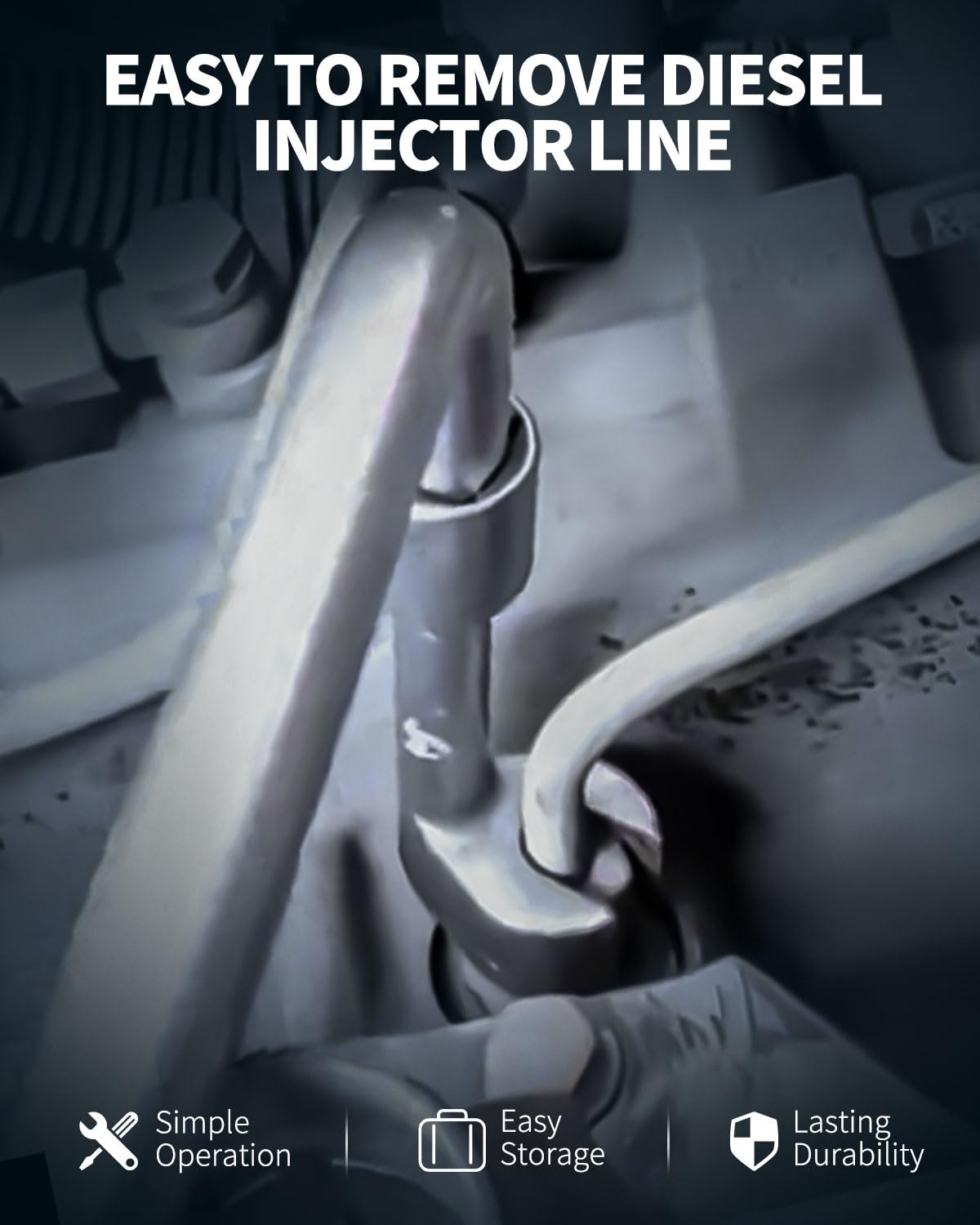 DPTOOL diesel injector line socket 16mm for easy access