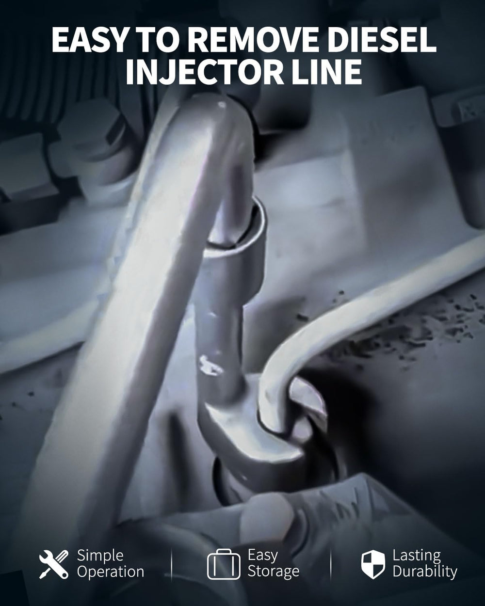 DPTOOL diesel injector line socket 16mm for easy access