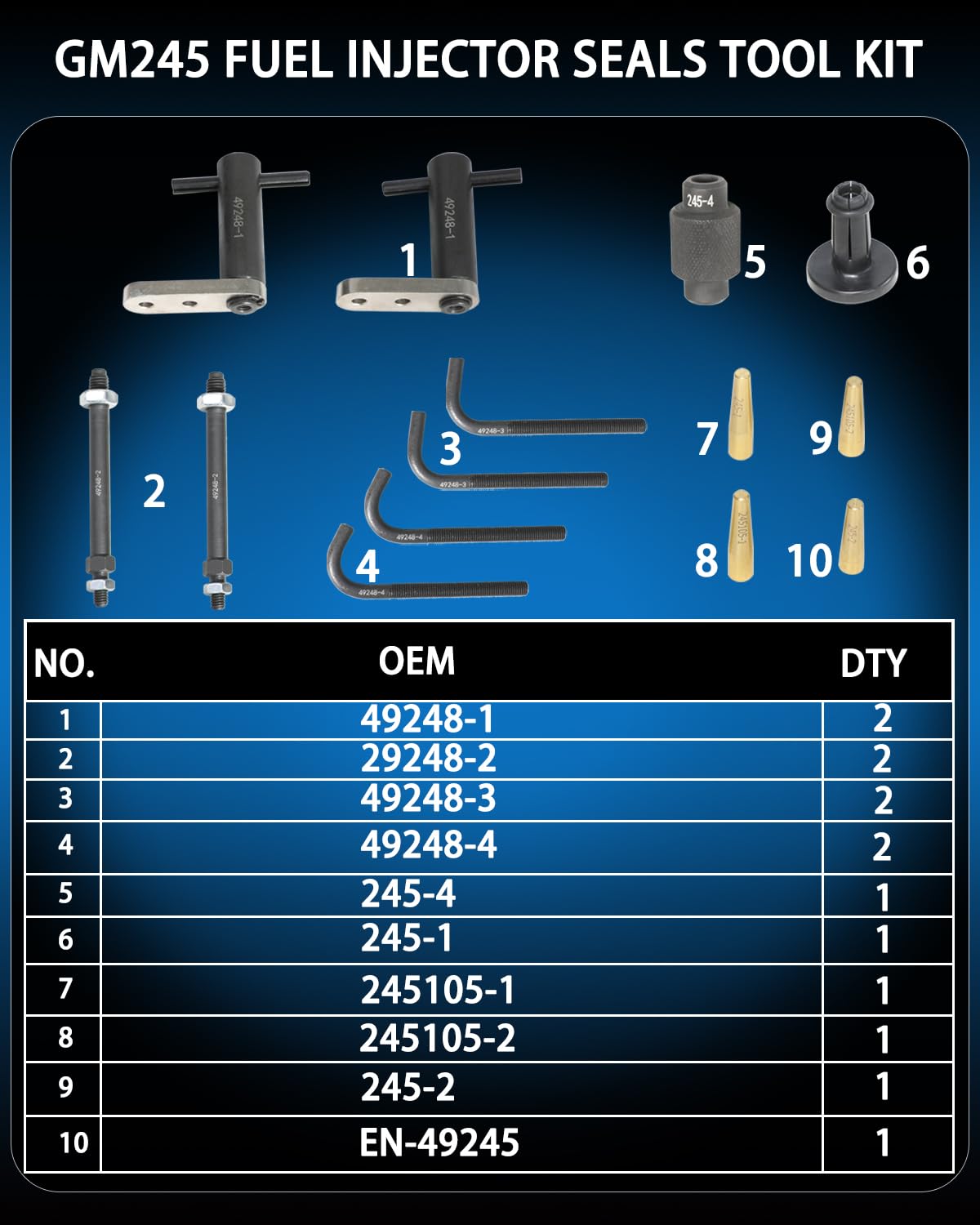 DPTOOL EN-49245-2 short seal installer guide for quick seal replacement
