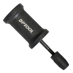 DPTOOL fuel injector remove tool with slide hammer in use for BMW engines.