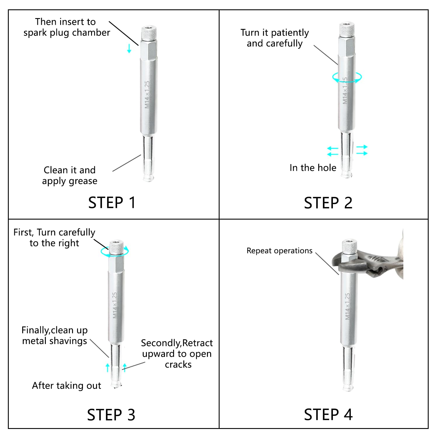 DPTOOL grease-based debris control feature during use