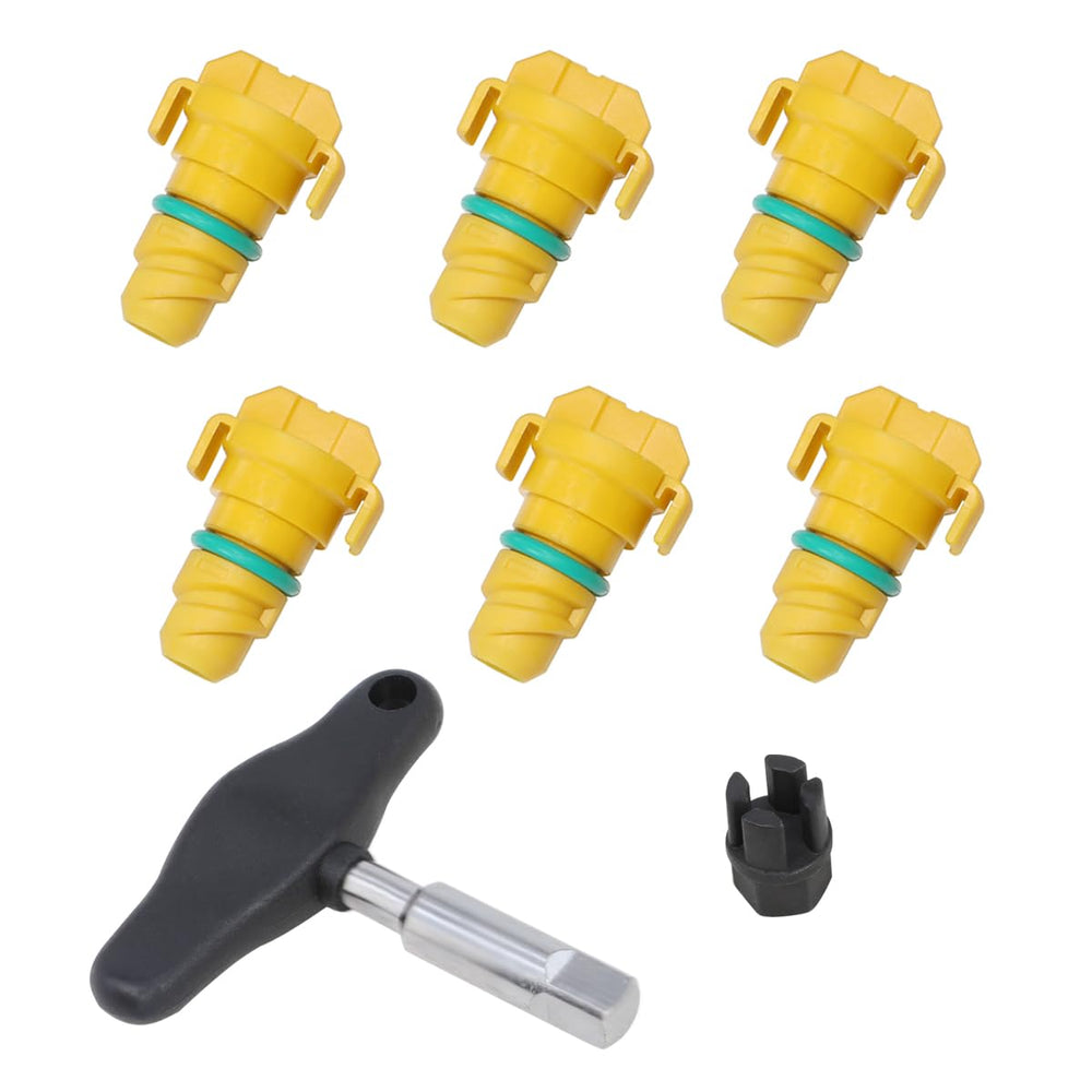 DPTOOL oil drain plug 8-pack with OEM-style fit for Ford engines.