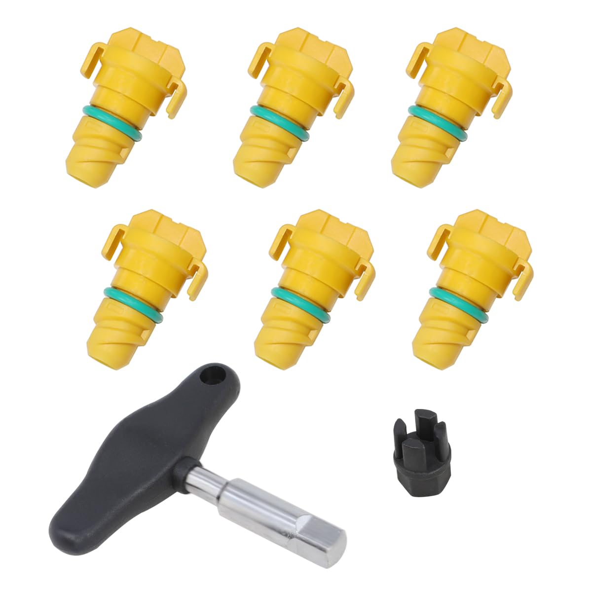 DPTOOL oil drain plug 8-pack with OEM-style fit for Ford engines.