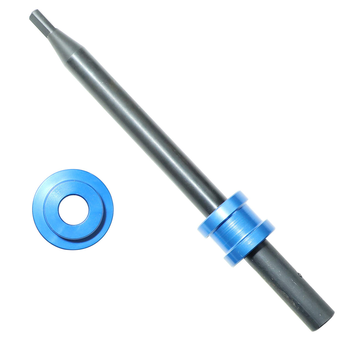 DPTOOL oil pump primer tool close-up shows billet sleeve alignment for stable operation.