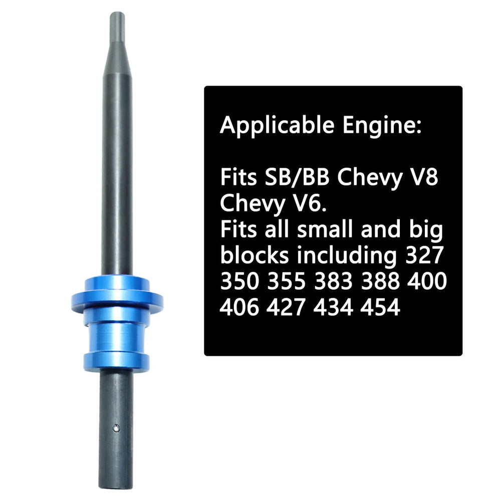DPTOOL oil pump primer tool fitment chart demonstrates compatibility with SBC and BBC.