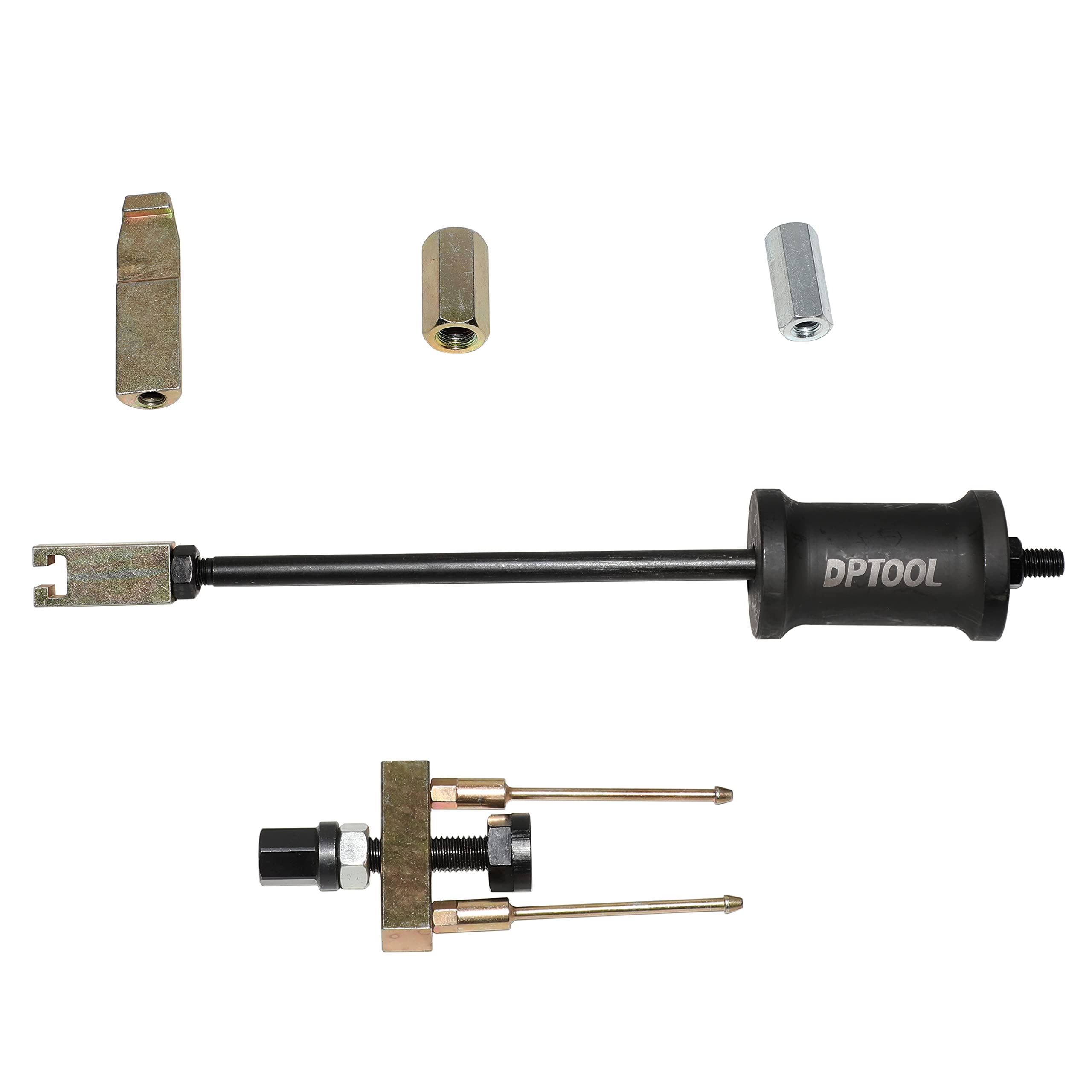 DPTOOL slide hammer enables clean injector extraction with controlled impact