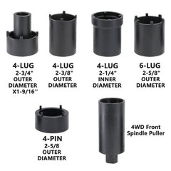 DPTOOL 2-3-4in outer 4lug socket for tight, precise fits.