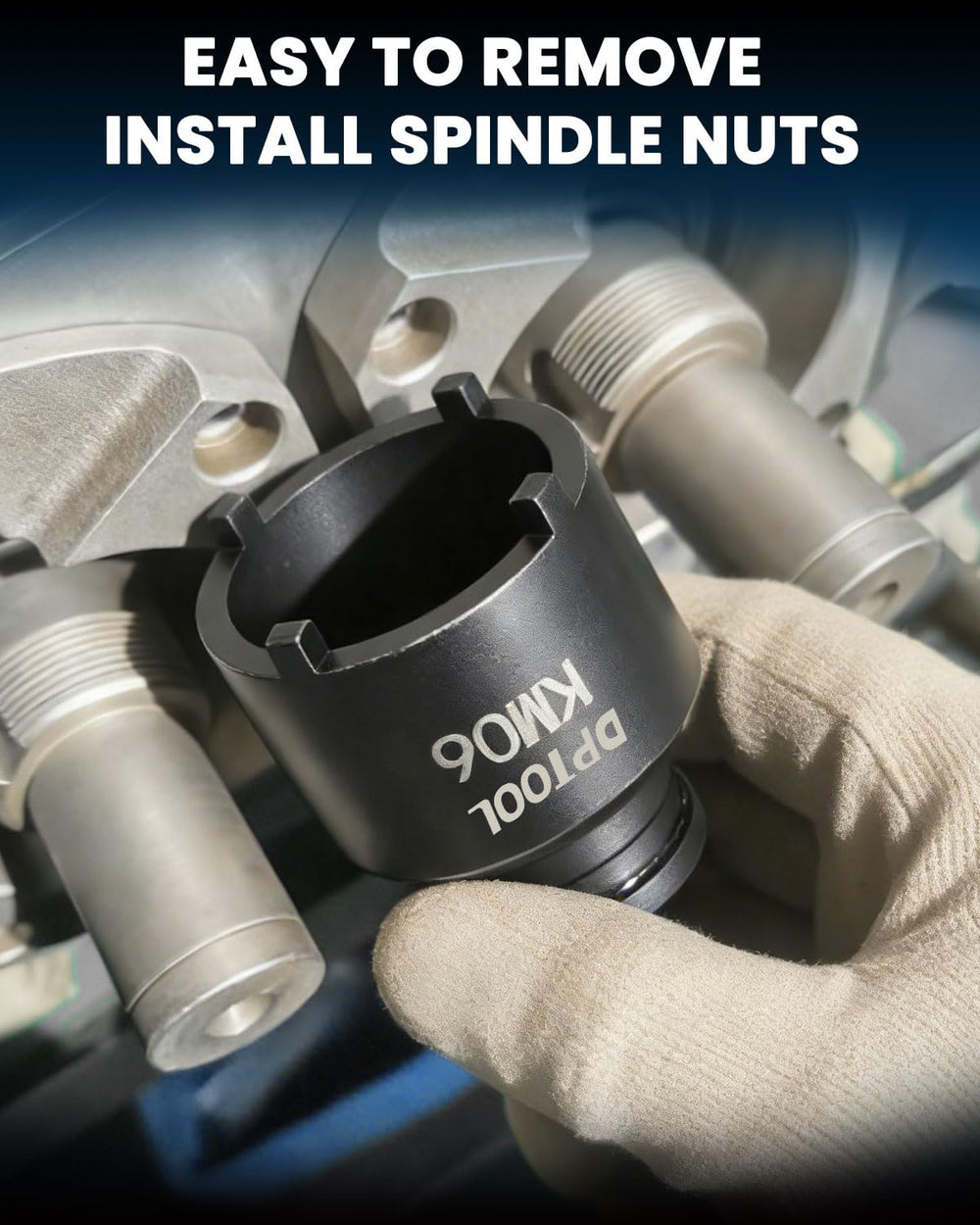 DPTOOL spindle nuts socket 25mm for multiple vehicles