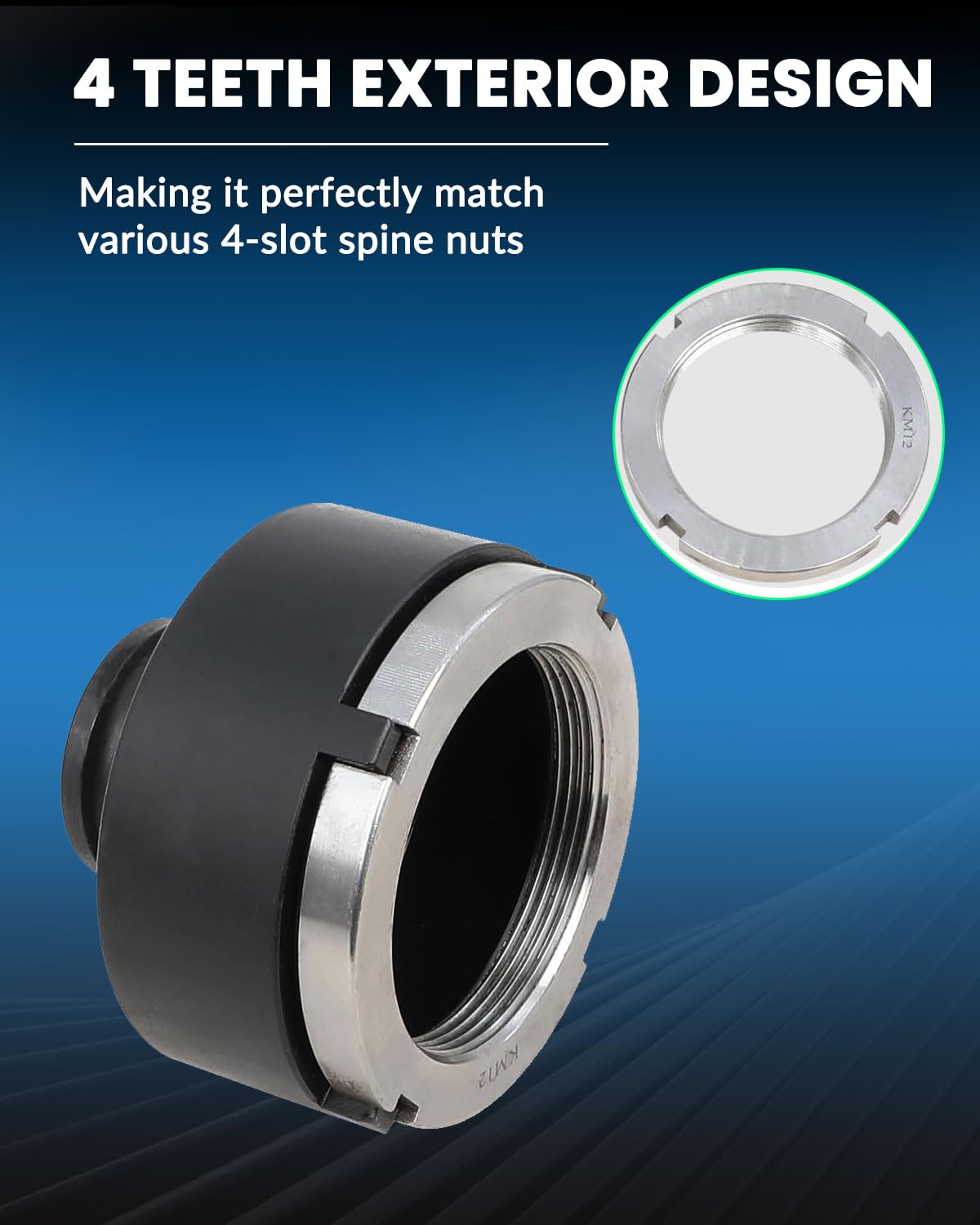 DPTOOL spindle nuts socket 32-5mm outer diameter for fast engagement
