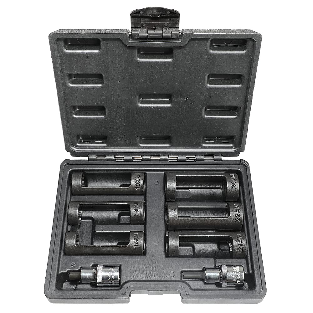 DPTOOL Strut Nut Socket 16mm, 12-point, 1/2 inch drive for easy shock absorber removal.