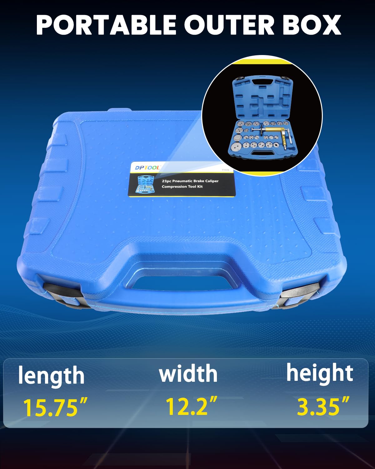 DPTOOL use-case scenario illustrating professional brake pad replacement.