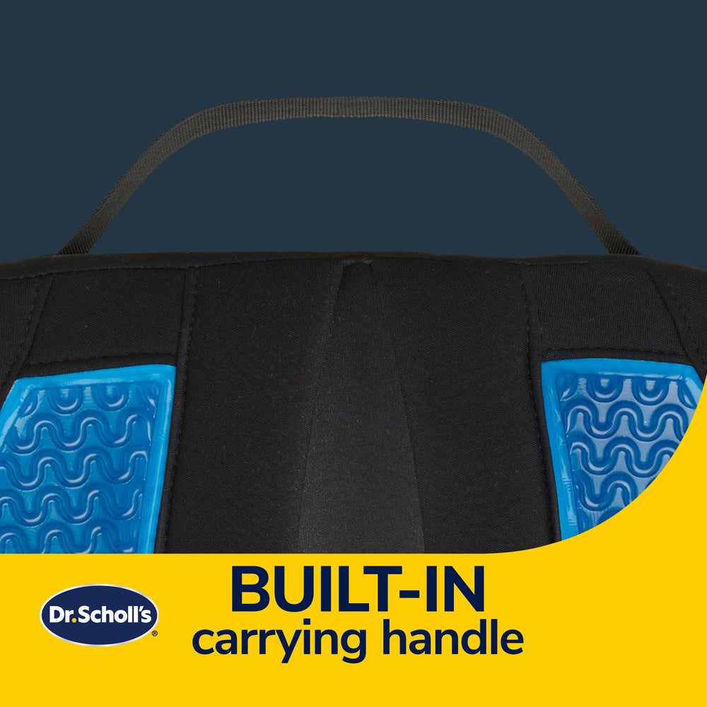 Dr. Scholl's anti-slip backing helps keep the cushion in place.