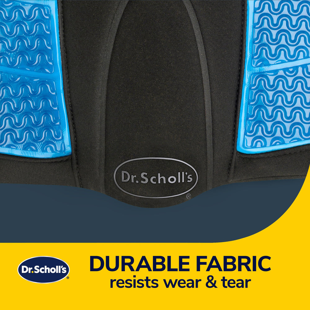 Dr. Scholl's cushion helps you arrive refreshed with reduced postural fatigue.