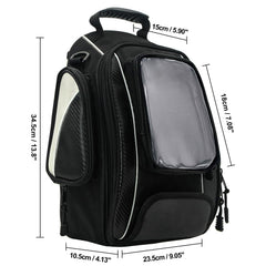 Dracarys Oxford tank bag with rain cover deployed