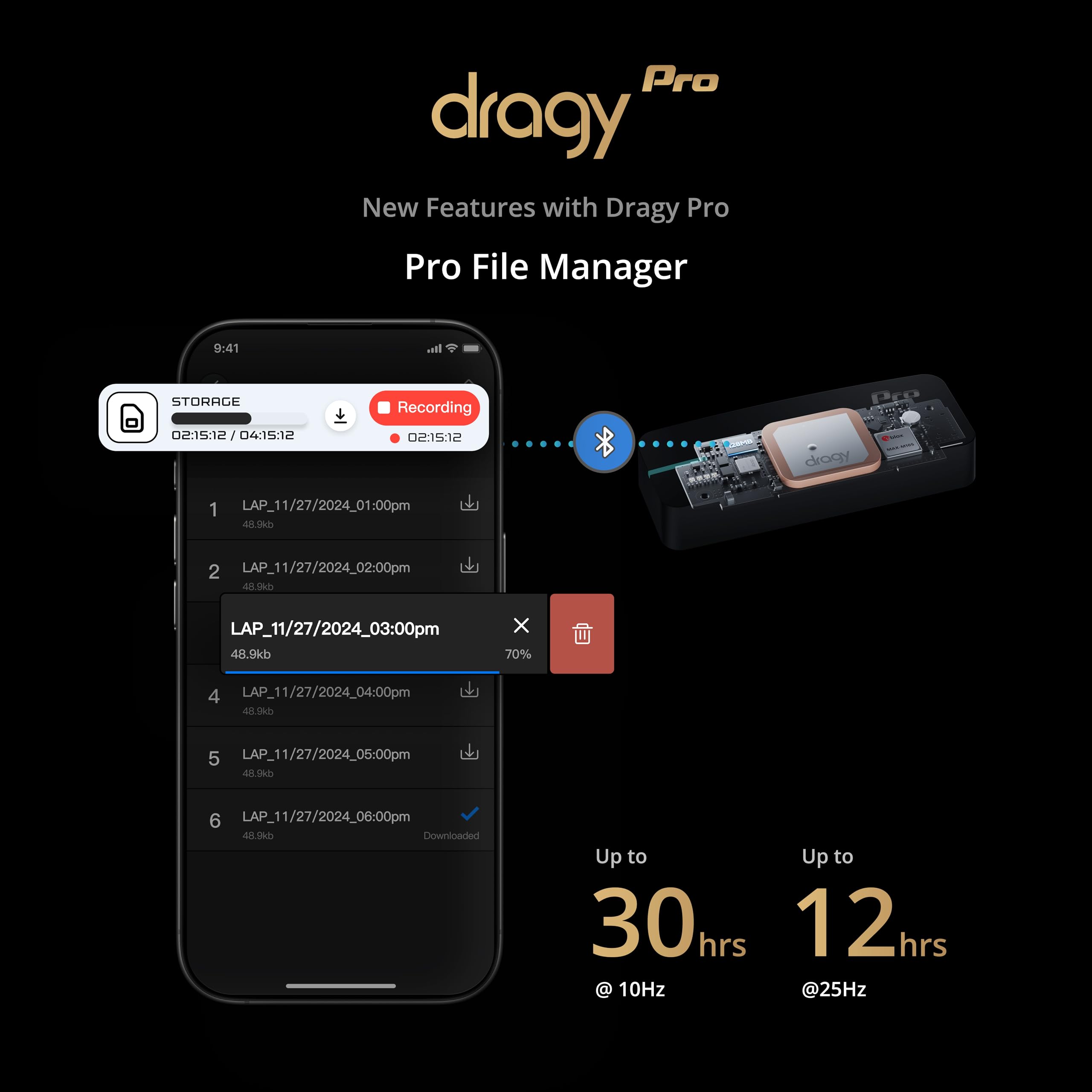 Dragy Pro GNSS signal reception for reliable timing across devices
