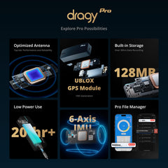 Dragy Pro 6-axis IMU sensor captures accurate acceleration data