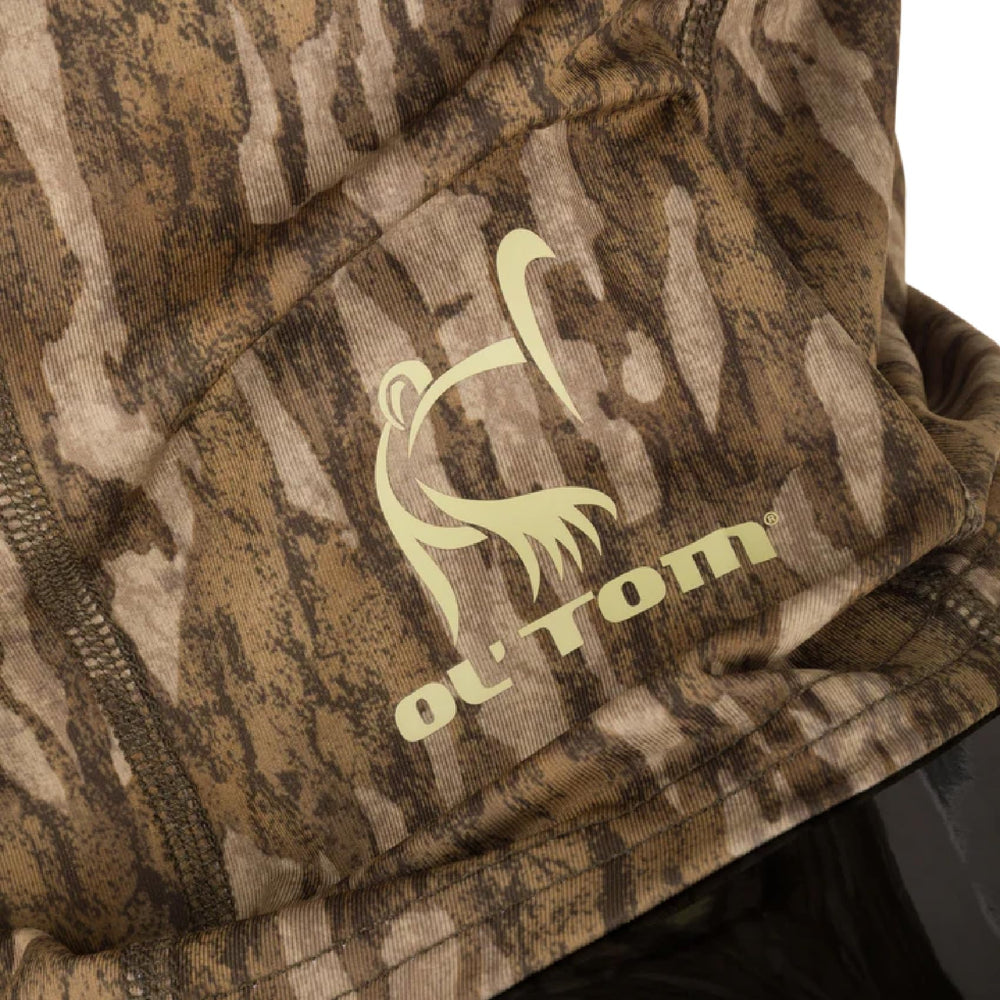 Drake Waterfowl stretch-fit half mask is packable and field-ready