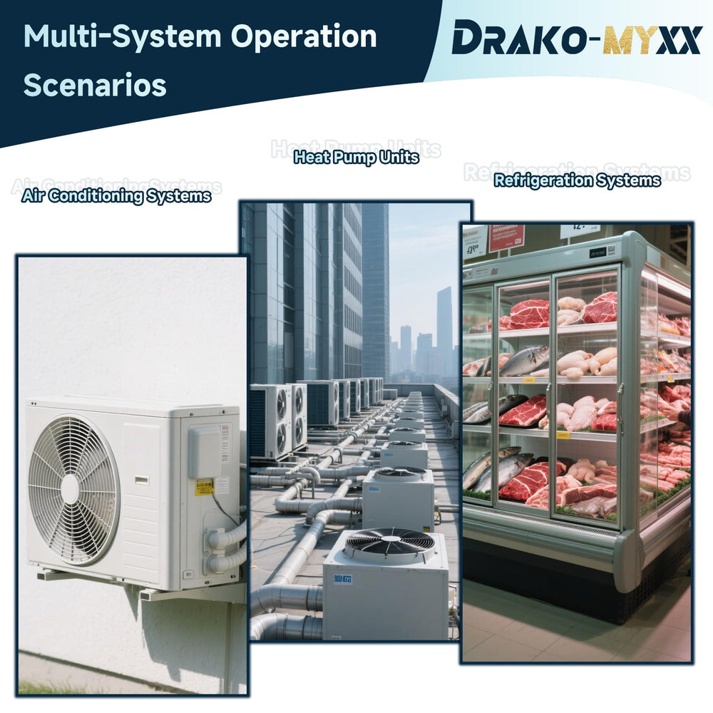 Drako-Myxx essential service hose adapter for professional HVAC technicians.