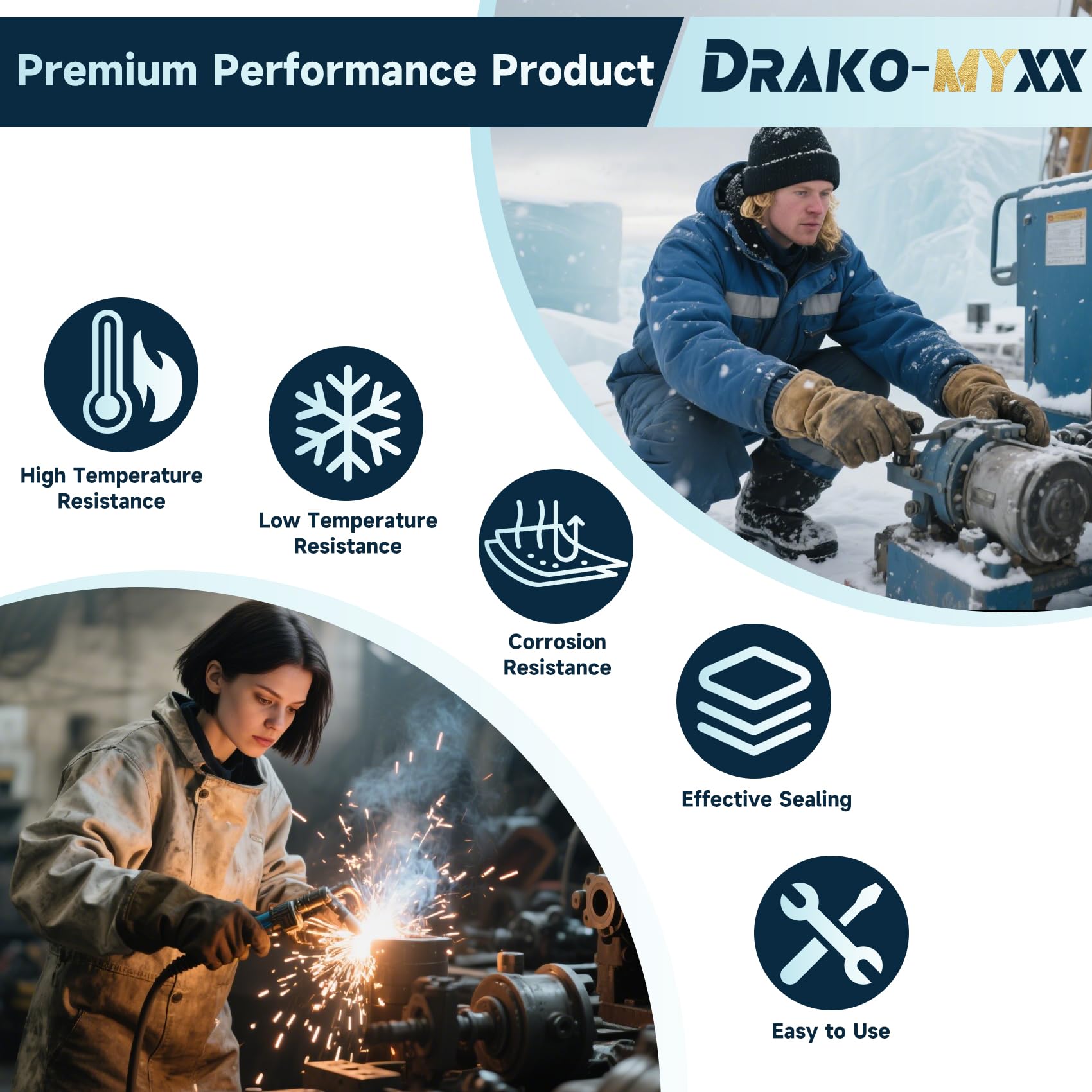 Drako-Myxx upgraded sealing and thread precision for leak-proof connections.