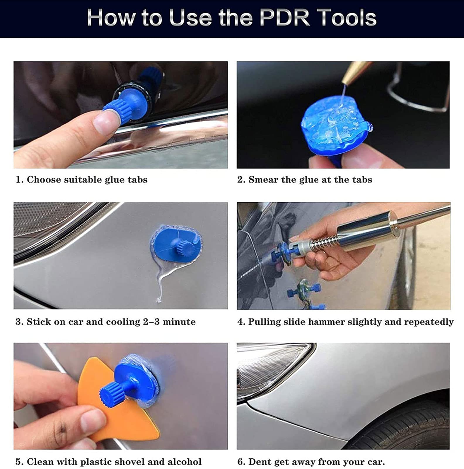 DRAMLOR auto body tools help save time on minor repairs.