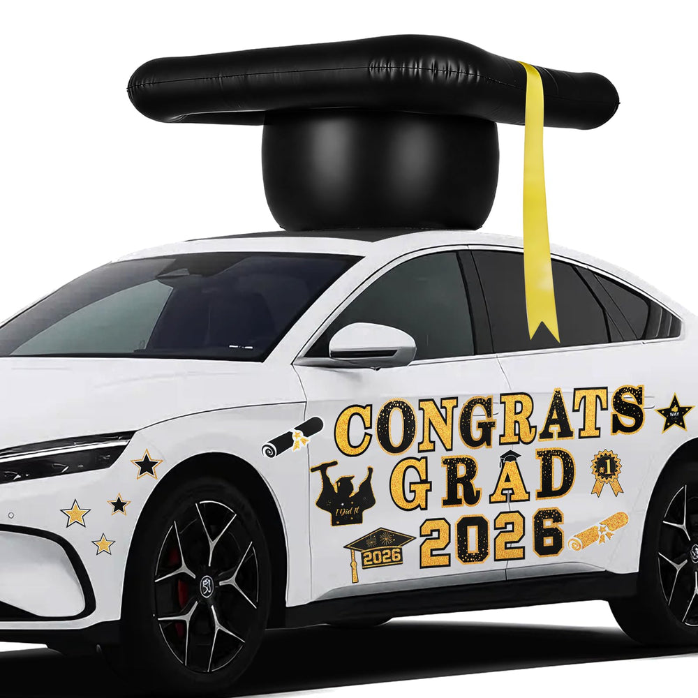 Draupnir magnetic 27-piece kit securely grips a vehicle for a standout graduation parade.