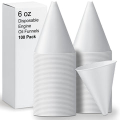 Draupnir paper oil funnels packaging and count shown, easy to stock in your toolkit.