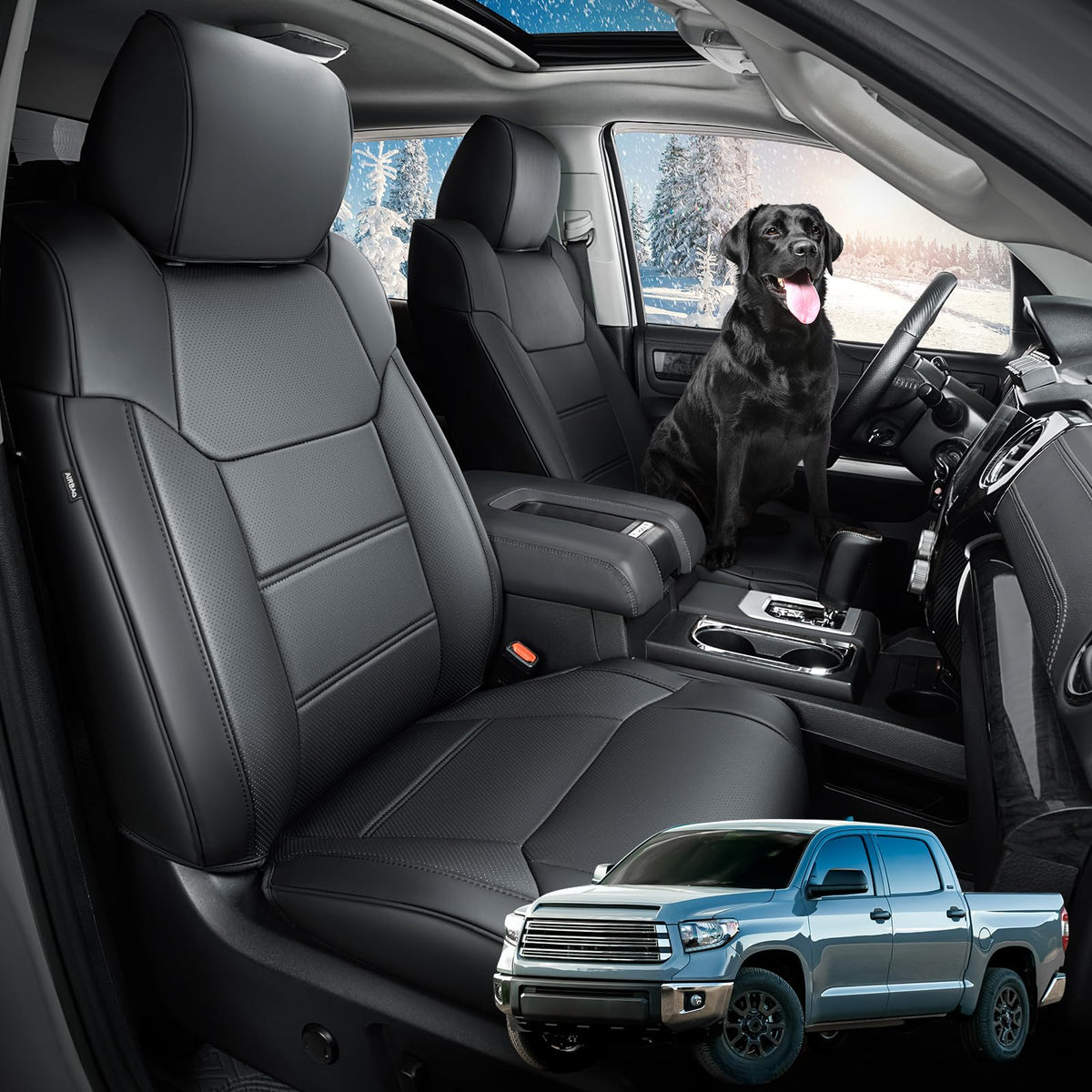 DrCarNow Super Cover close-up showing durable PU leather protection for spills.