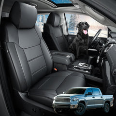 DrCarNow Super Cover close-up showing durable PU leather protection for spills.