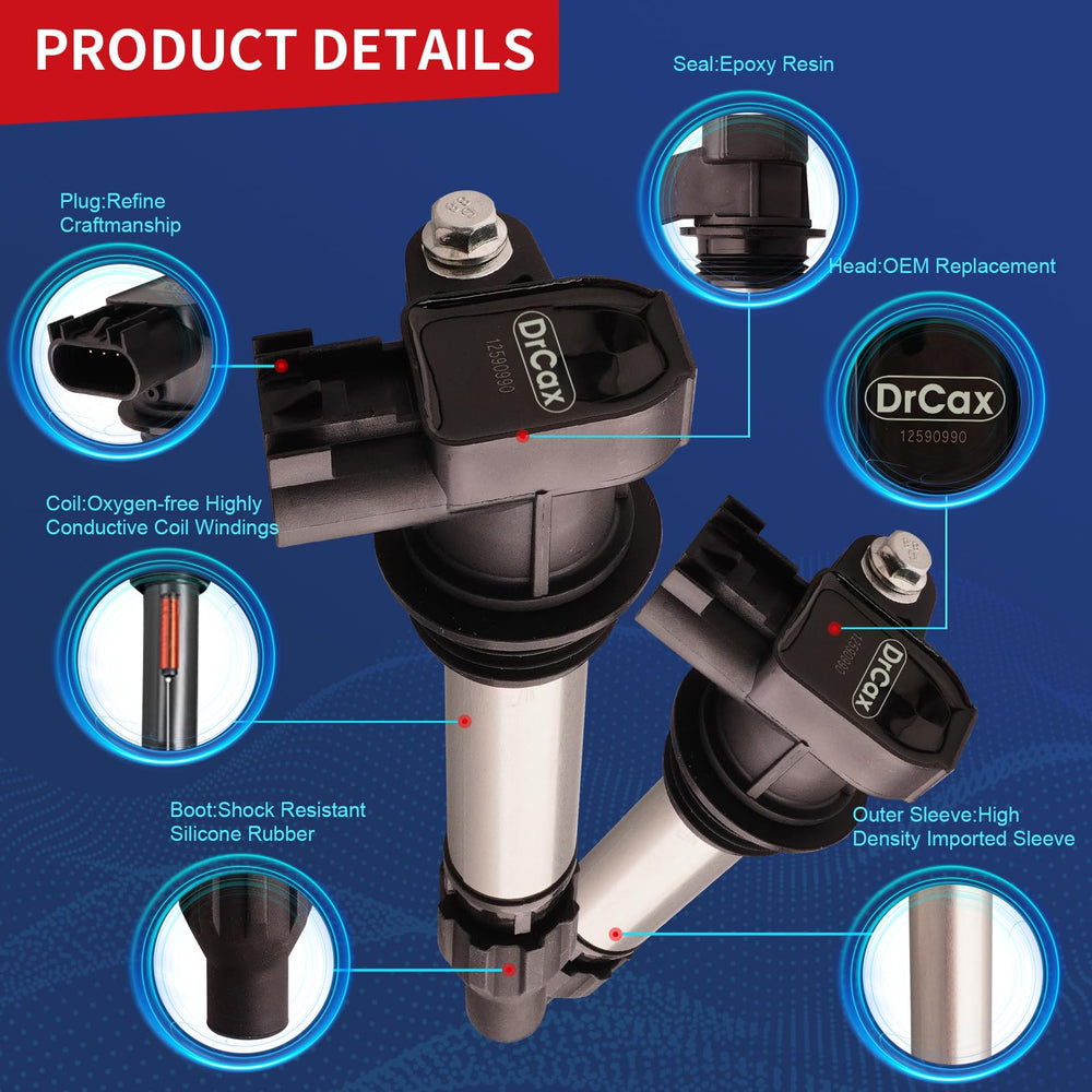 DrCax UF569 coil with install guide aids precise mounting and fast service.