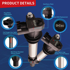 DrCax UF569 coil with install guide aids precise mounting and fast service.