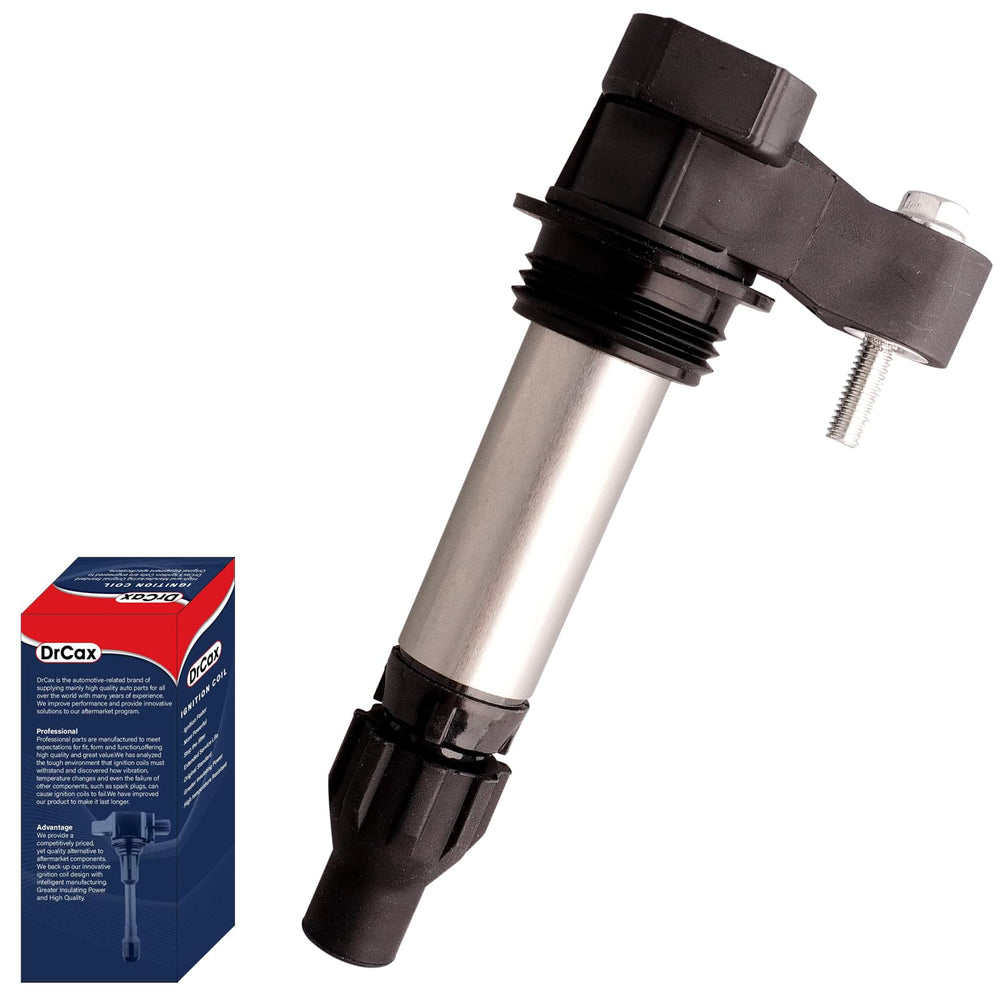DrCax UF569 ignition coil top view for easy, reliable installation in compatible engines.