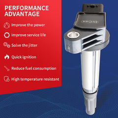 DrCax UF487 ignition coil top plug showing secure connection