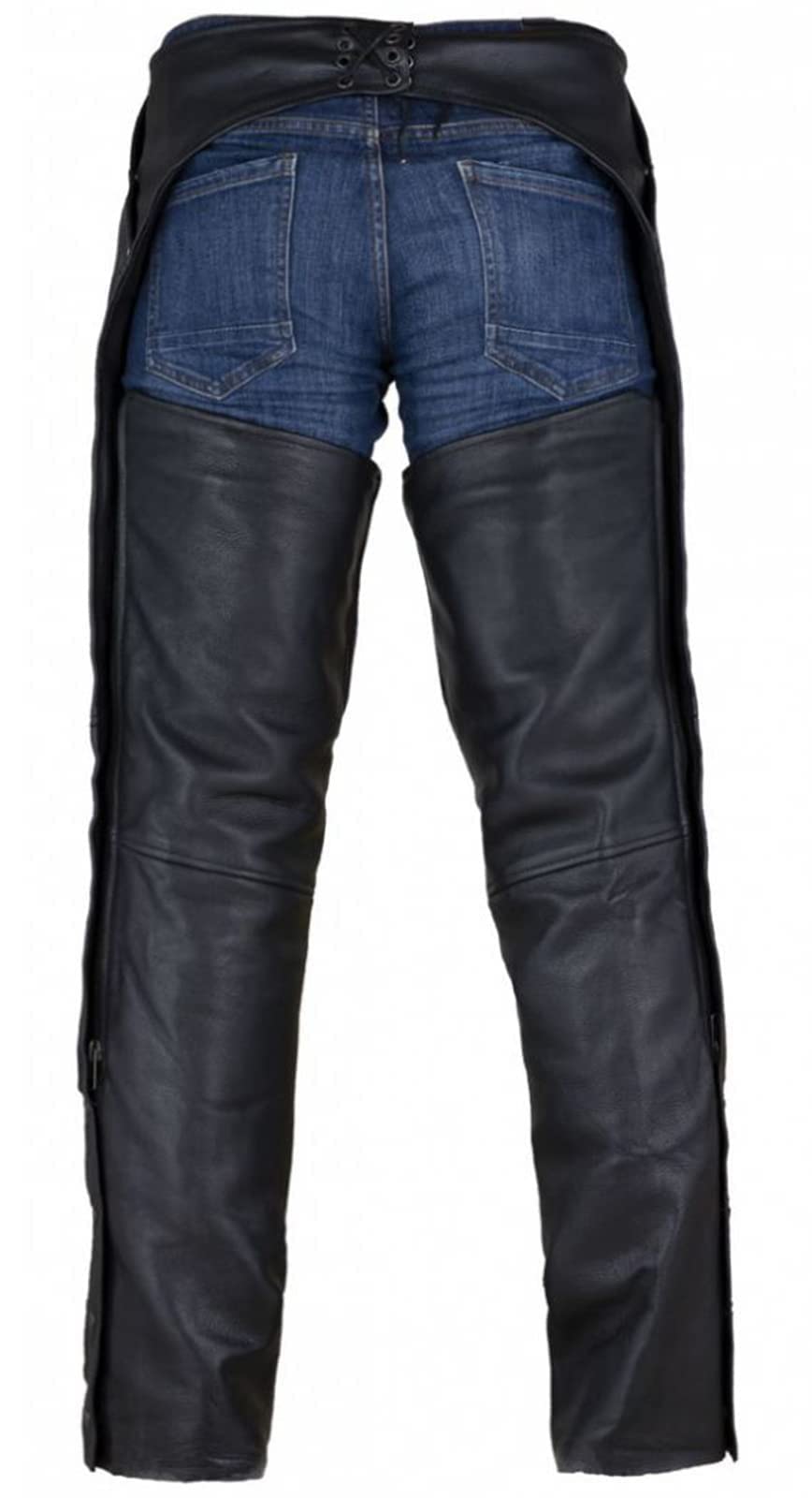 Dream Apparel chaps featuring durable hardware and rugged zippers for long-lasting use.