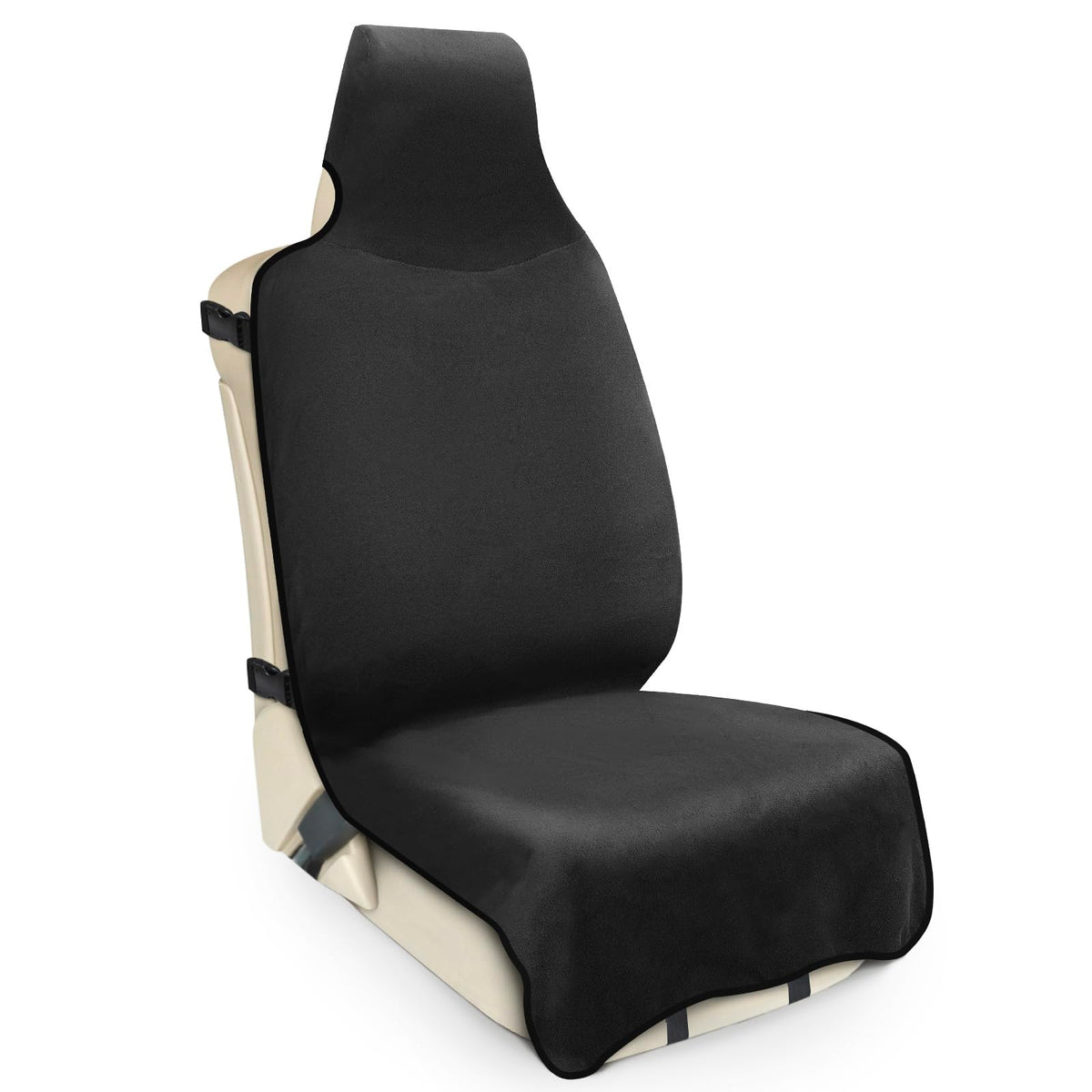 DREAMANIA waterproof seat cover towel protecting front seats from sweat and spills during workouts.