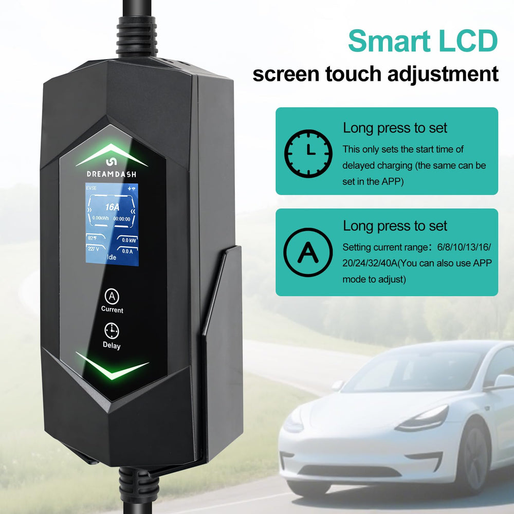 DREAMDASH app control enables convenient charging adjustments and scheduling.