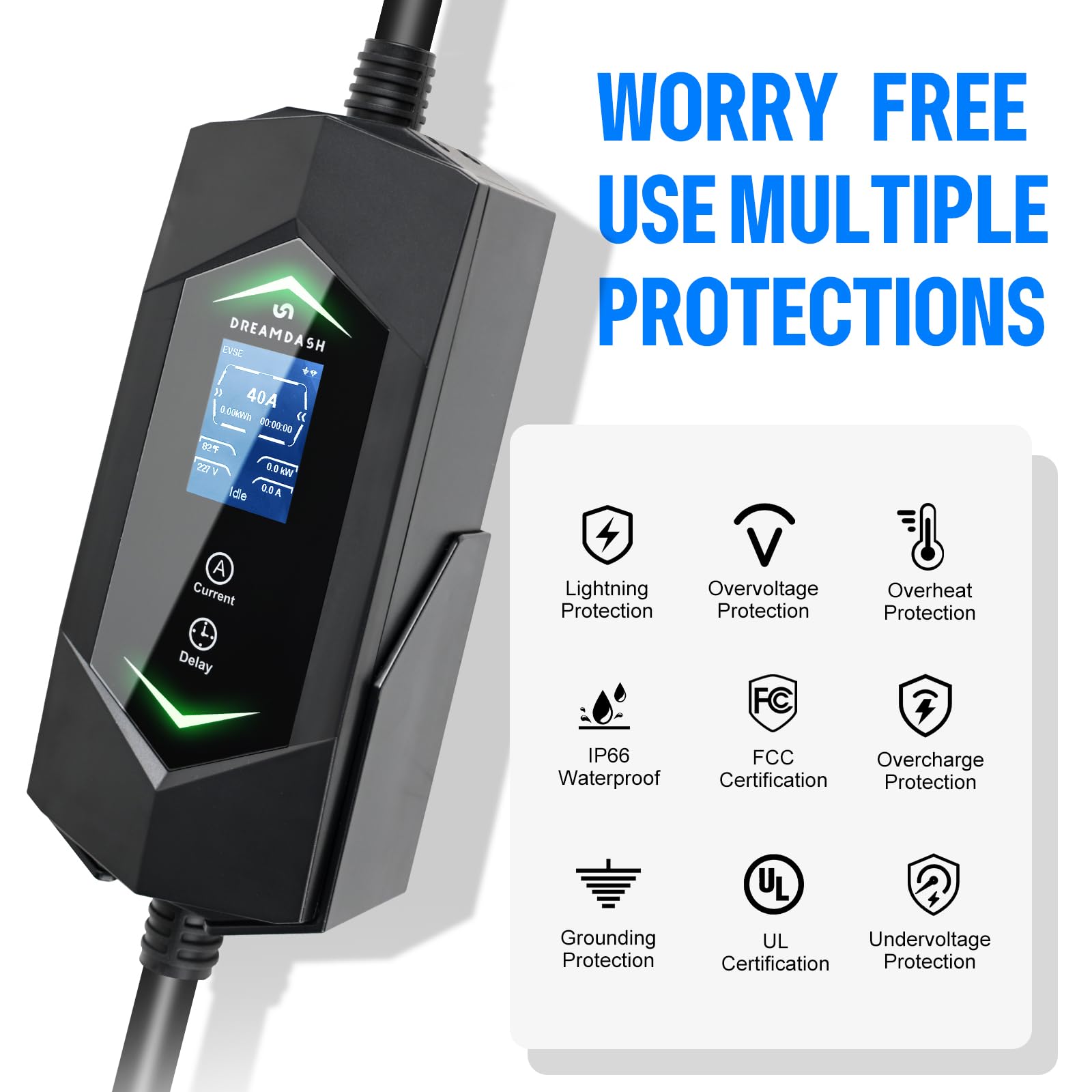 DREAMDASH IP66 weatherproof housing withstands harsh outdoor conditions.