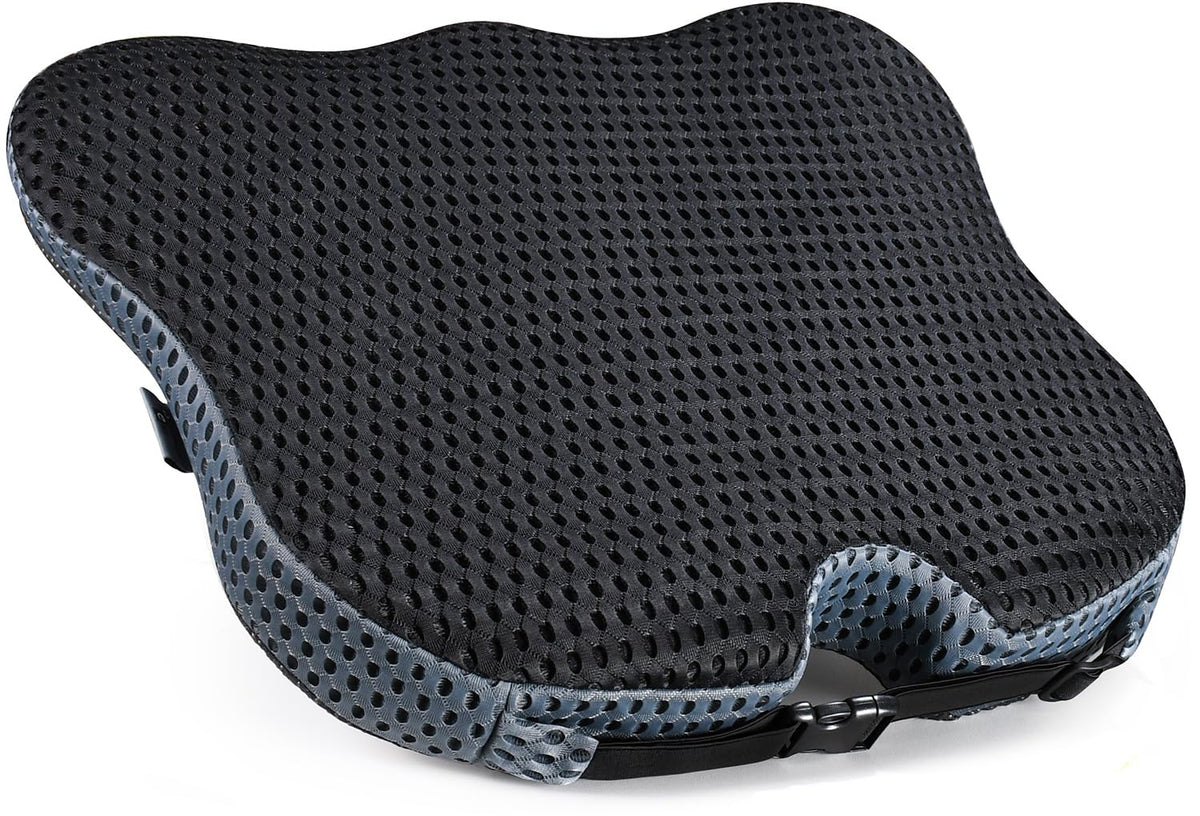 Dreamer Car wedge cushion boosts seat height for better forward visibility.