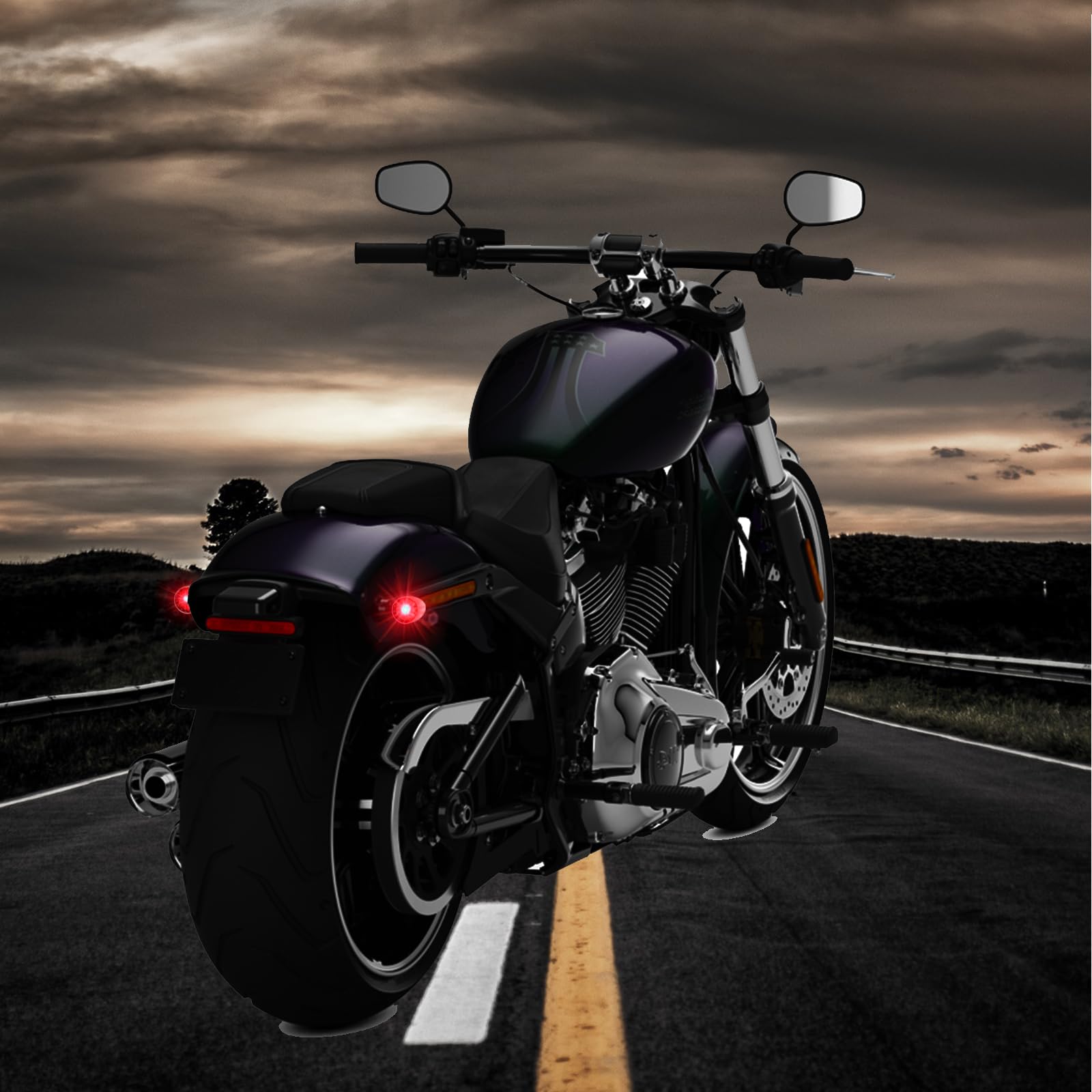 DreamIZER chrome bullet 15LED rear indicator enhances signaling from behind