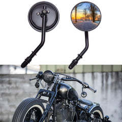 DREAMIZER round 3-inch mirror in black finish for safer lane awareness while riding.