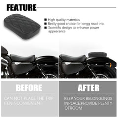 Soft foam and premium leather cushion for a comfortable ride.