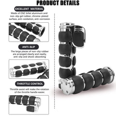 DREAMIZER grips closeup highlighting black non-slip rubber texture for secure grip