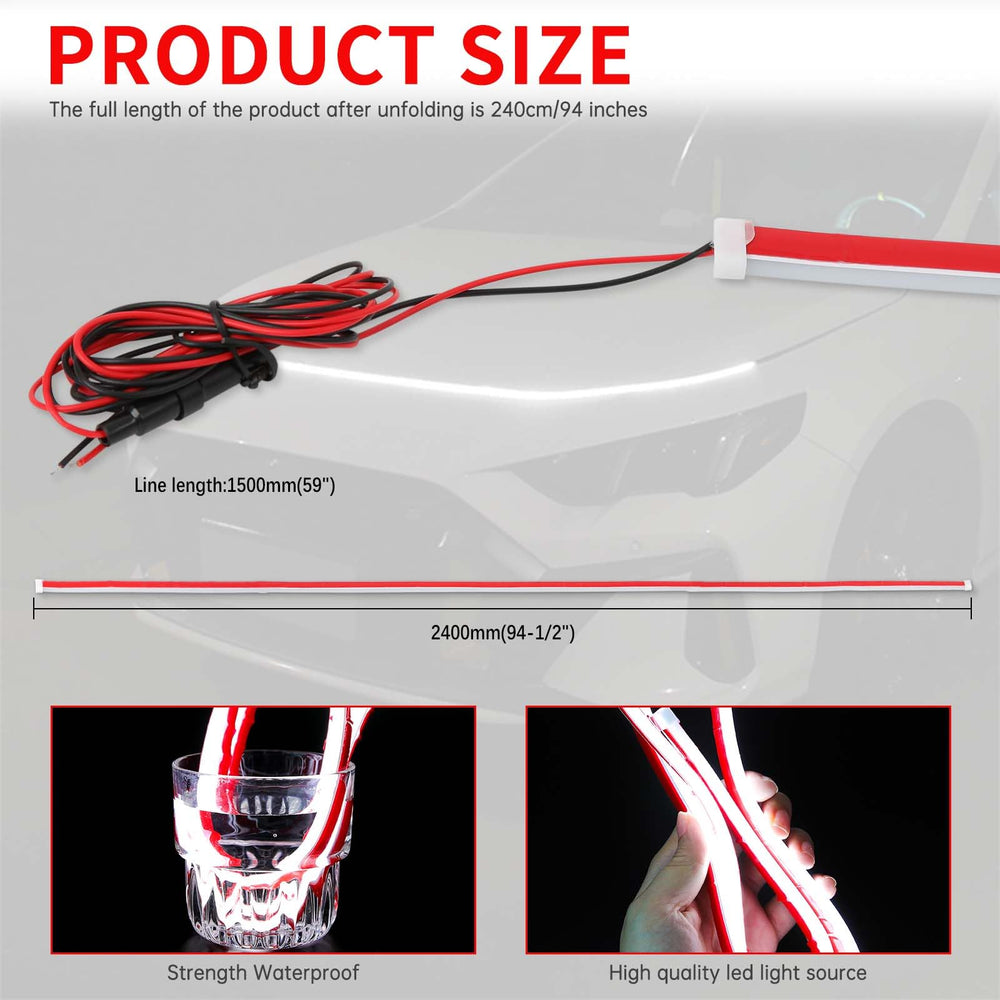 DREAMOTOR dynamic LED strip adds distinctive exterior glow.